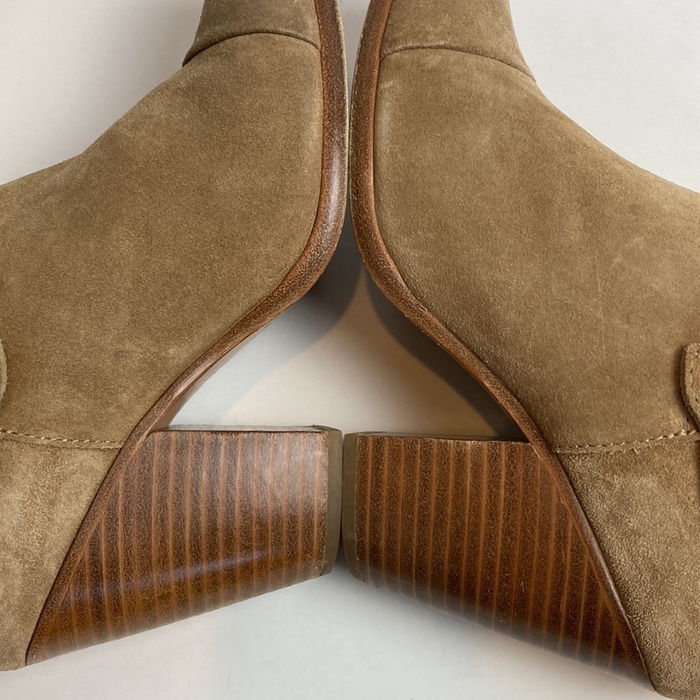 Rag & Bone Harrow Leather Ankle Boots Stone Suede Tan 38.5 EU 8.5 US Neutral - Picture 14 of 16